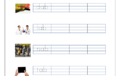 Free Printable Cvc Words Writing Worksheets For Kids - Three intended for Three Letter Words Tracing Worksheets