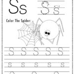 Free Printable Halloween Themed Letter S Tracing Worksheet!   Sly Throughout Tracing Letter S Worksheet