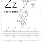 Free Printable Halloween Themed Letter Z Tracing Worksheet!   Sly In Halloween Letter Tracing Worksheets