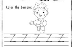 Free Printable Halloween Themed Letter Z Tracing Worksheet! – Sly inside Letter Tracing Worksheets Z