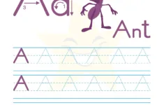 Free Printable Letter A Tracing Sheets For Kids - Master The Alphabet! with Letter A Tracing Worksheets Free