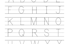 Free Printable Uppercase Alphabet Letters Tracing Worksheet within Upper Case Letter Tracing Worksheets