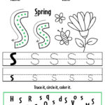 Free Spring Worksheets For Preschool! ⋆ The Hollydog Blog Within Spring Letter Tracing Worksheets