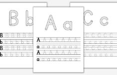 Free Uppercase &amp; Lowercase Letter Worksheets - The Craft-At-Home in Uppercase And Lowercase Letter Tracing Worksheets