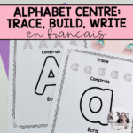 French Alphabet Activities: Trace It, Build It, Write It (Centres With Regard To Letter Tracing Worksheets French