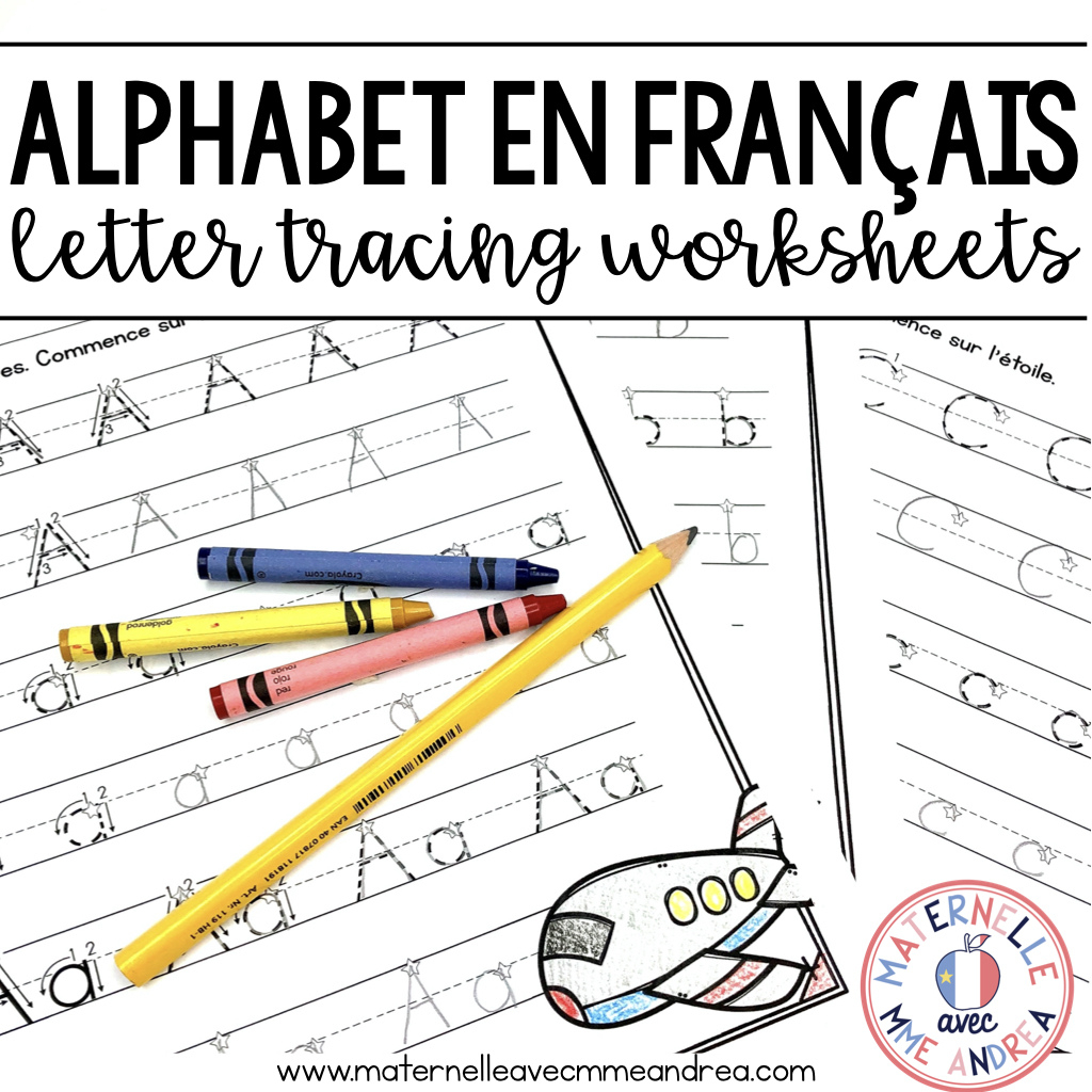 French Alphabet Tracing Practice Worksheets - Letter Formation in Letter Tracing Worksheets French