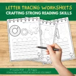 Fun Alphabet Tracing Printable Worksheet Book – Simple Mom Project Within Letter Tracing Worksheets Book