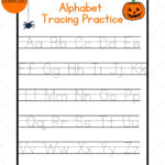 Halloween Alphabet Tracing Worksheets, A Z, Abc Tracing Worksheet With Halloween Letter Tracing Worksheets