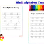 Hindi Alphabet Tracing Worksheets (Swar Und Vyanjan) Mit For Hindi Letter Tracing Worksheets