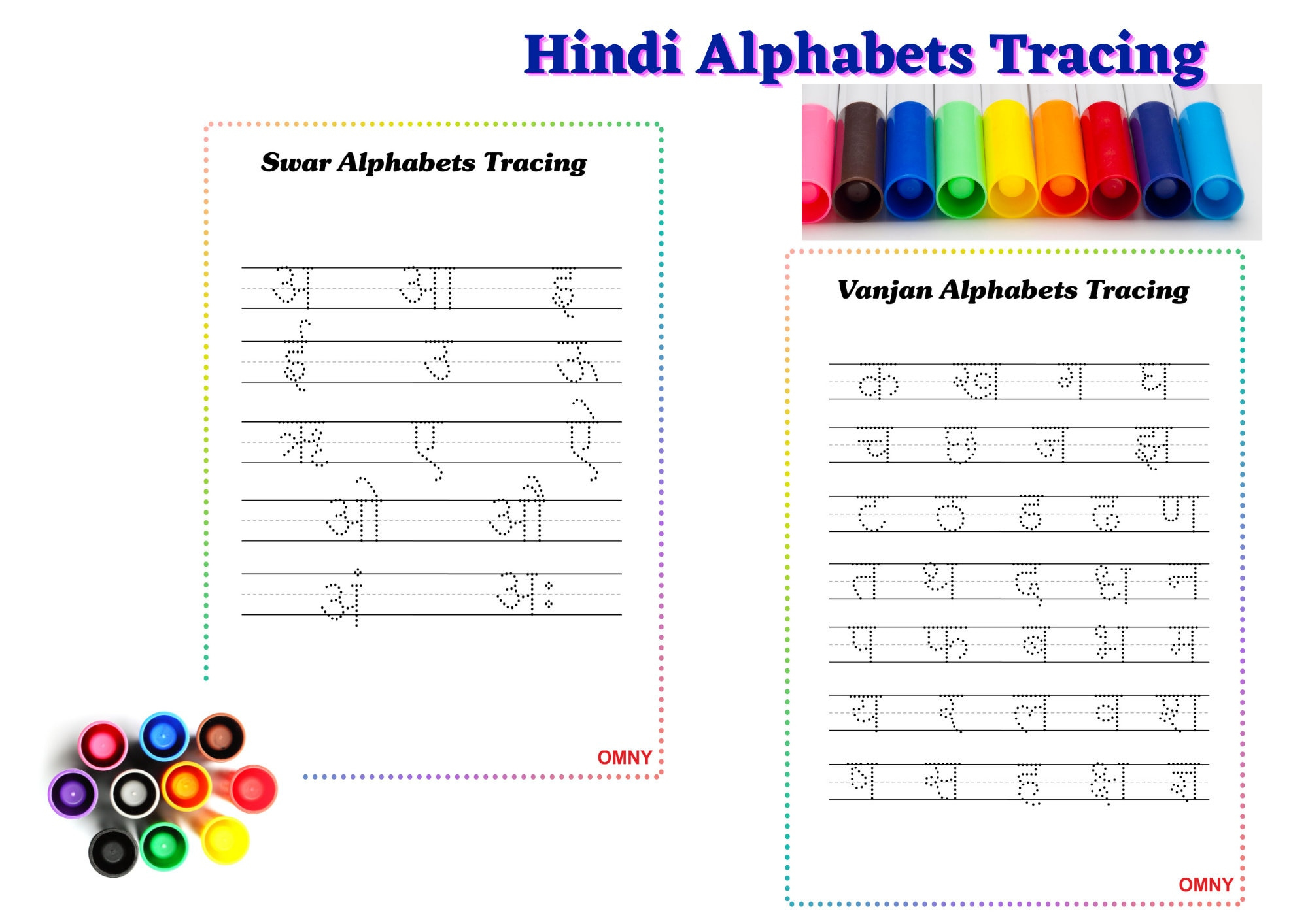 Hindi Alphabet Tracing Worksheets (Swar Und Vyanjan) Mit for Hindi Letter Tracing Worksheets