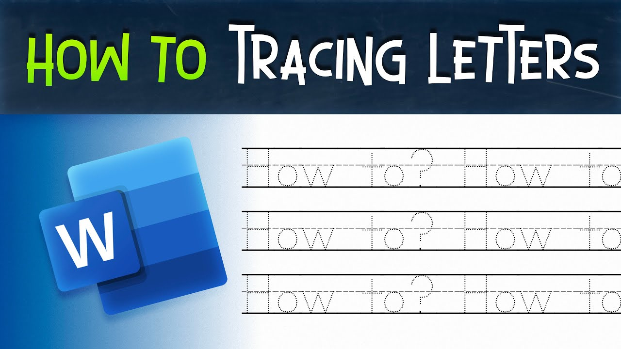 How To Make Tracing Letters In Microsoft Word 2024 intended for How To Create Letter Tracing Worksheets In Word