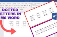 How To Make Tracing Letters In Microsoft Word 2025 (Dotted Letters In Ms  Word) with How to Create Letter Tracing Worksheets