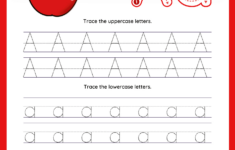 Kindergarten Alphabet Tracing Letter Worksheets A To Z with regard to Letter Tracing Worksheets Free Download Philippines