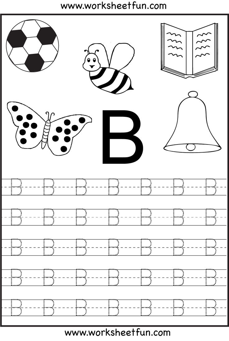 Kindergarten Worksheets / Free Printable Worksheets pertaining to Kindergarten Letter Tracing Worksheets Free