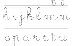 Learn Flowing Lowercase Cursive With Fun Tracing Sheets throughout Cursive Lowercase Letter Tracing Worksheets