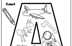 Letter A Trace, Write, And Color - Ezpzphonics inside Letter Tracing And Coloring Worksheets
