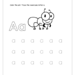 Letter A Worksheet Pdf For Kindergarten | Planetspin.in Regarding Small Letter A Tracing Worksheets