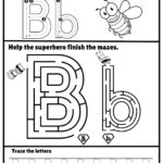 Letter B Alphabet Tracing And Coloring Free Printable Pdf Throughout Free Letter B Tracing Worksheets