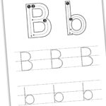Letter B Tracing Worksheets (Printable)   Nature Inspired Learning Regarding Free Letter B Tracing Worksheets