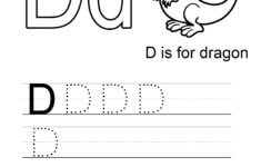 Letter D Free Worksheets. Teachersmag pertaining to Tracing The Letter D Worksheets