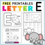 Letter E Preschool Printables   Preschool Mom With Free Letter E Tracing Worksheets