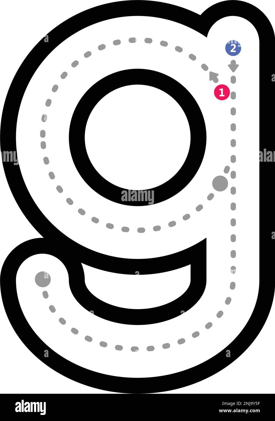 Letter G Tracing Hi-Res Stock Photography And Images - Alamy intended for Tracing Letter G Worksheets For Kindergarten