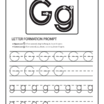 Letter G Worksheets   55+ Free Pdf Printables ~ Daydream Into Reality With Letter G Tracing Worksheets For Kindergarten