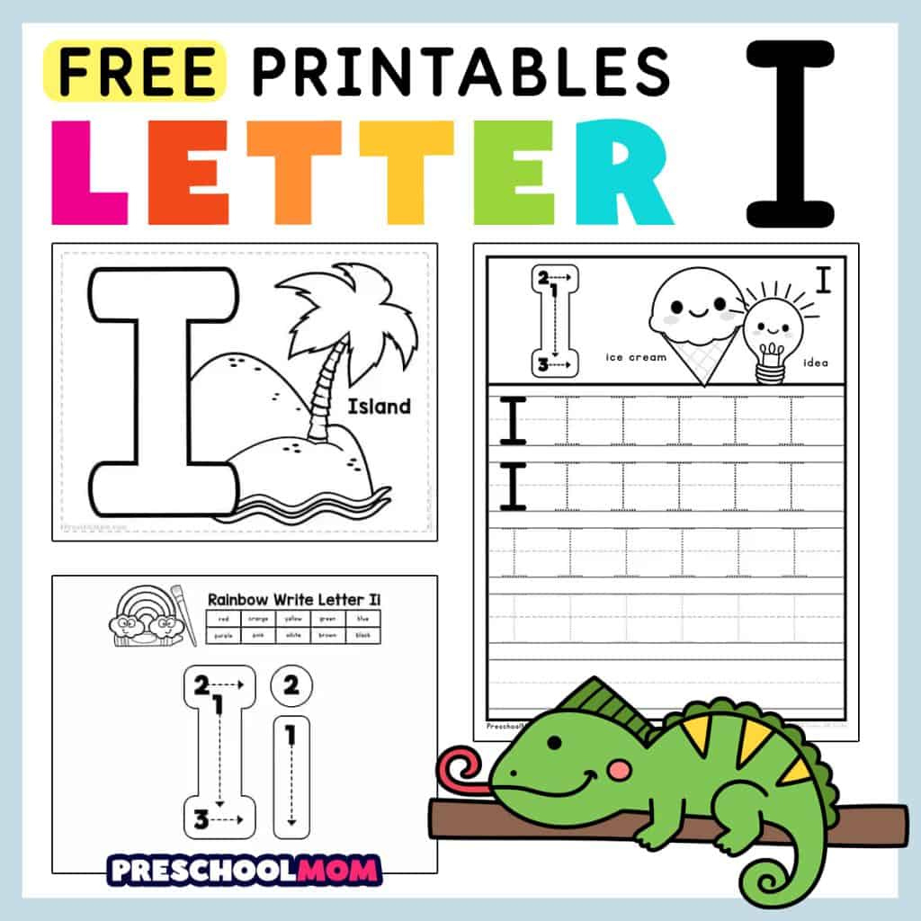 Letter I Preschool Printables - Preschool Mom with Letter I Tracing Worksheets For Preschool