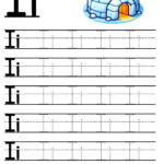Letter I Tracing Worksheet   Free Printables   Teach Prints With Letter Ii Writing And Tracing Worksheets