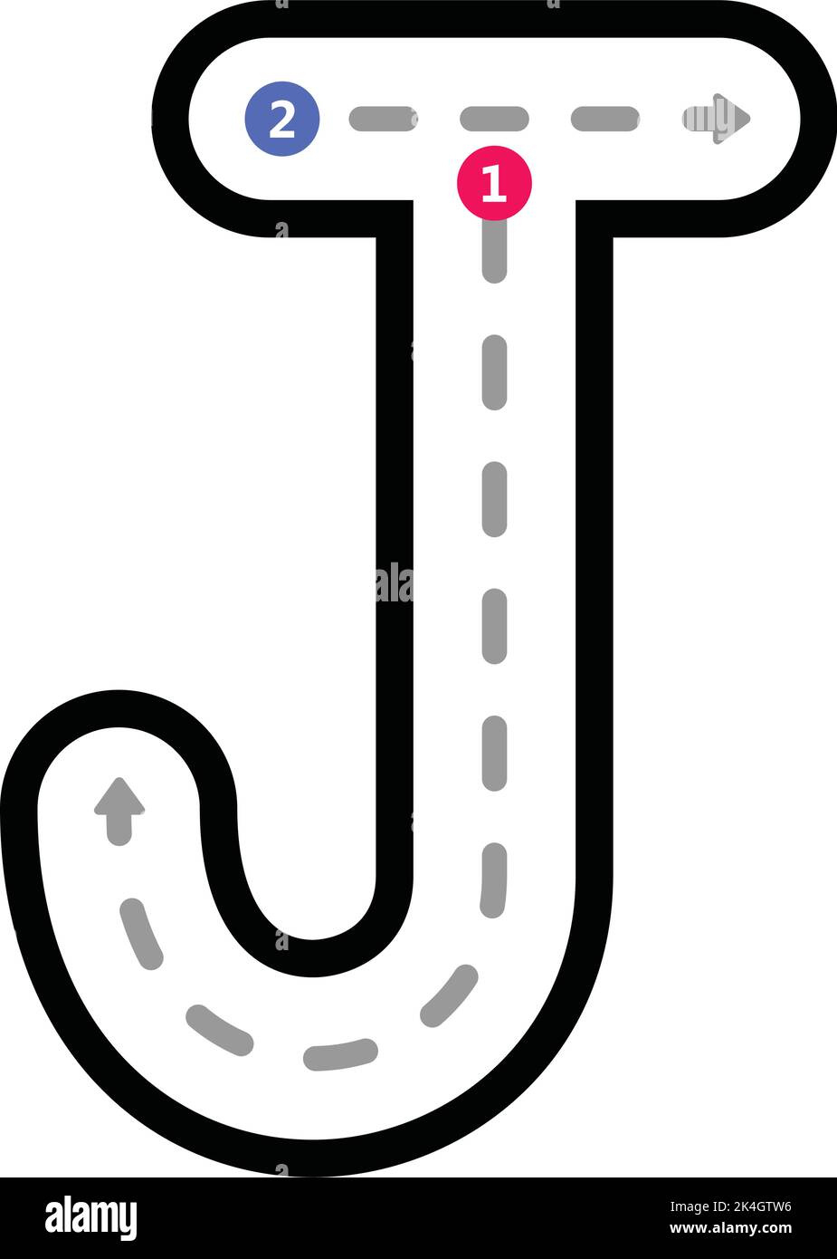 Letter J Tracing Hi-Res Stock Photography And Images - Alamy pertaining to Capital Letter J Tracing Worksheets