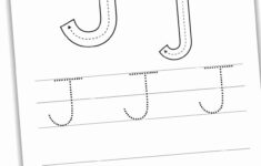 Letter J Tracing Worksheets (Free) - Nature Inspired Learning in Tracing Letter J Worksheets For Preschool