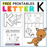Letter K Preschool Printables   Preschool Mom Throughout Letter K Tracing Worksheets Preschool