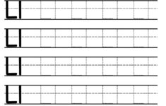 Letter L Tracing Worksheet - Free Printables - Teach Prints throughout Trace Letter Ll
