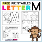 Letter M Preschool Printables   Preschool Mom Throughout Tracing Letter M Worksheets For Preschool