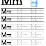 Letter M Tracing Worksheet   Free Printables   Teach Prints Inside Free Tracing Letter Mm Printables