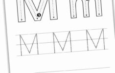 Letter M Tracing Worksheets (Free) - Nature Inspired Learning within M Letter Tracing Worksheet