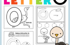 Letter O Preschool Printables – Preschool Mom with Tracing Letter O Worksheets For Kindergarten