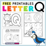 Letter Q Preschool Printables   Preschool Mom For Free Printable Letter Q Tracing Worksheets