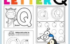 Letter Q Preschool Printables - Preschool Mom for Free Printable Letter Q Tracing Worksheets