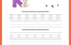 Letter R Tracing | Worksheets For Preschool with regard to Letter R Tracing Worksheets For Preschool