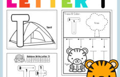 Letter T Preschool Printables - Preschool Mom for Tracing Letter T Worksheets For Preschool
