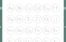 Letter Tracing Alphabet Worksheet For Kindergarten And Preschool within Letter Alphabet Tracing Worksheets
