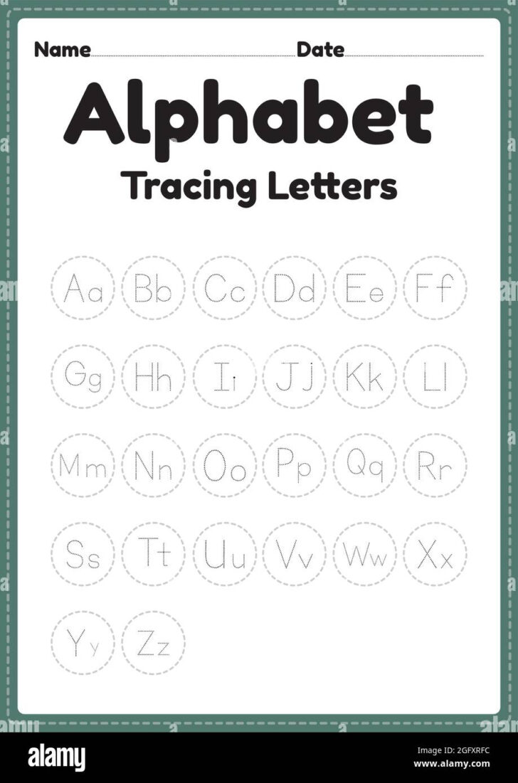 Letter Alphabet Tracing Worksheets
