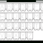 Letter Tracing Worksheet – Train Theme / Free Printable Worksheets With Regard To Abc Letter Tracing Worksheets