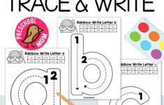 Letter Tracing Worksheets – Preschool Mom pertaining to Letter Tracing Alphabet Tracing Worksheets