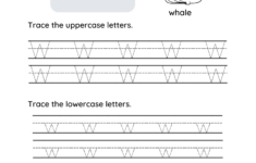Letter W Tracing Worksheets For Toddlers And Preschool Children intended for Tracing Letter W Worksheets For Kindergarten