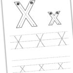 Letter X Tracing Worksheets   Nature Inspired Learning Throughout Tracing Letter X Worksheets