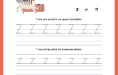 Letter Z Tracing | Worksheets For Preschool in Letter Z Tracing Worksheets Preschool