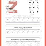 Letter Z Tracing | Worksheets For Preschool Regarding Letter Z Tracing Worksheets