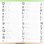 Letters A To Z Tracing Worksheet – Muxi Esl World Within Letter A To Z Tracing Worksheets